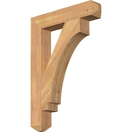 Ekena Millwork Imperial Craftsman Smooth Bracket, Western Red Cedar, 3 1/2"W x 20"D x 28"H BKT04X20X28IMP04SWR